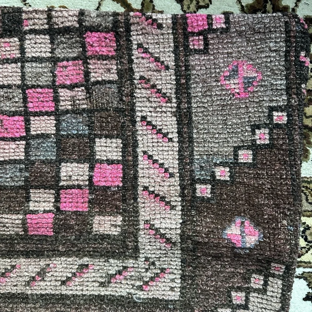Vintage Kilim Pillow Case 19x19 inch Turkish Tribal Cushion Cover Handwoven Wool
